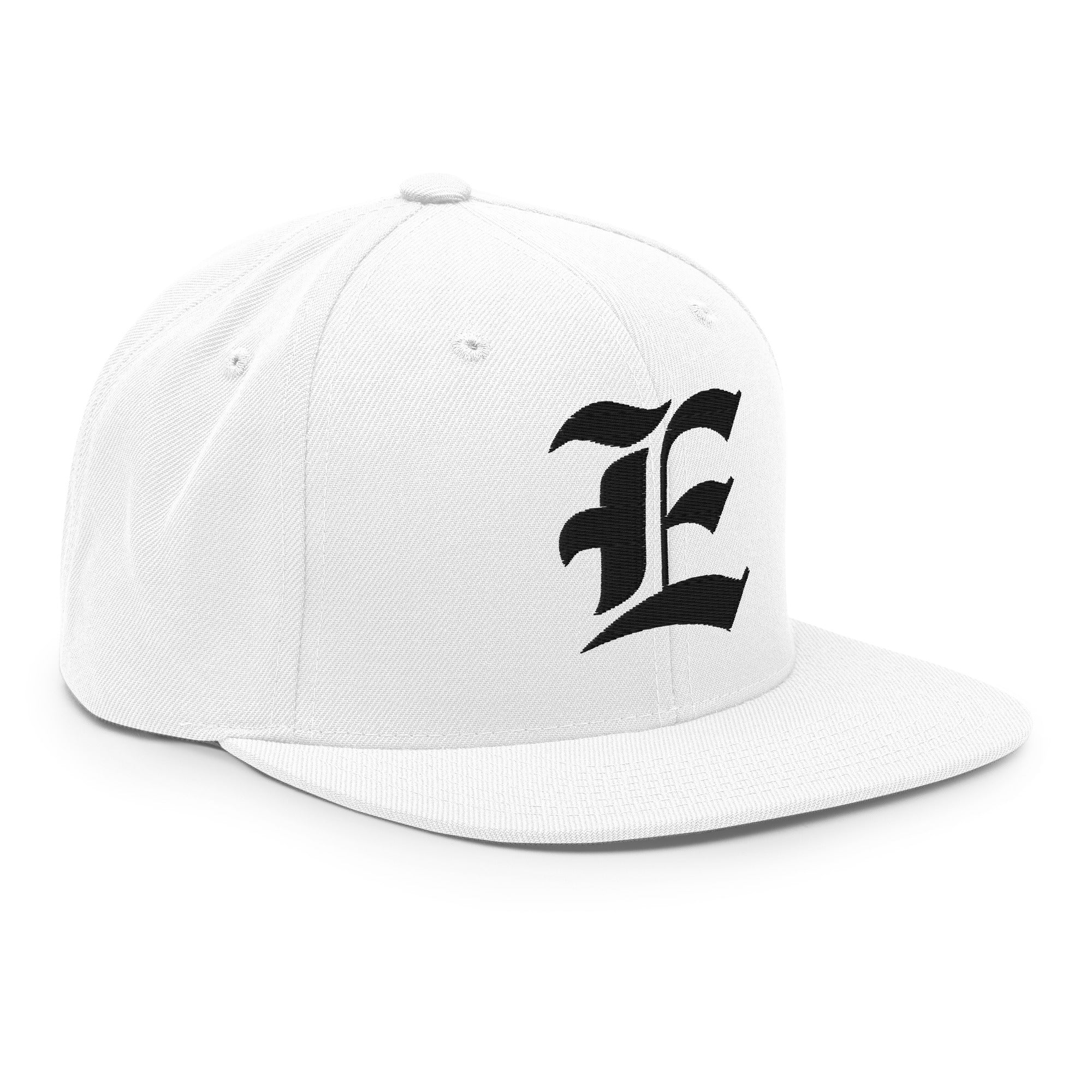 Snapback Hat – Stitchfy Old English “E” Embroidered - f9artist