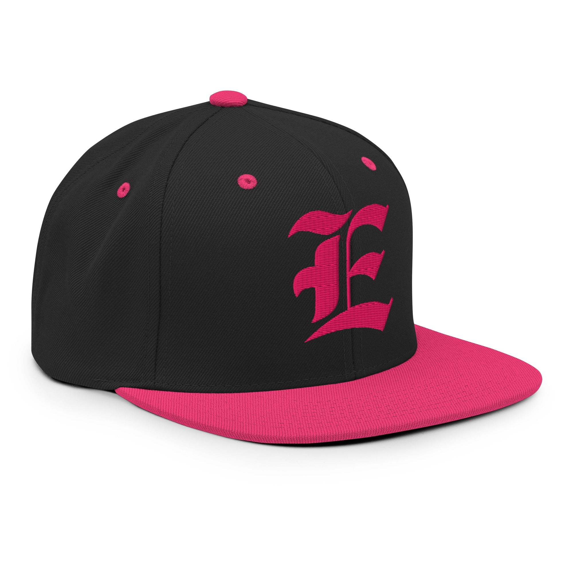 Snapback Hat – Stitchfy Old English “E” Embroidered - f9artist
