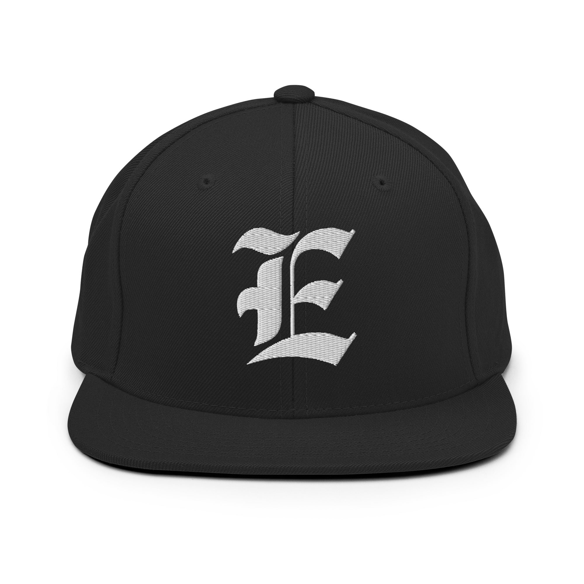 Snapback Hat – Stitchfy Old English “E” Embroidered - f9artist