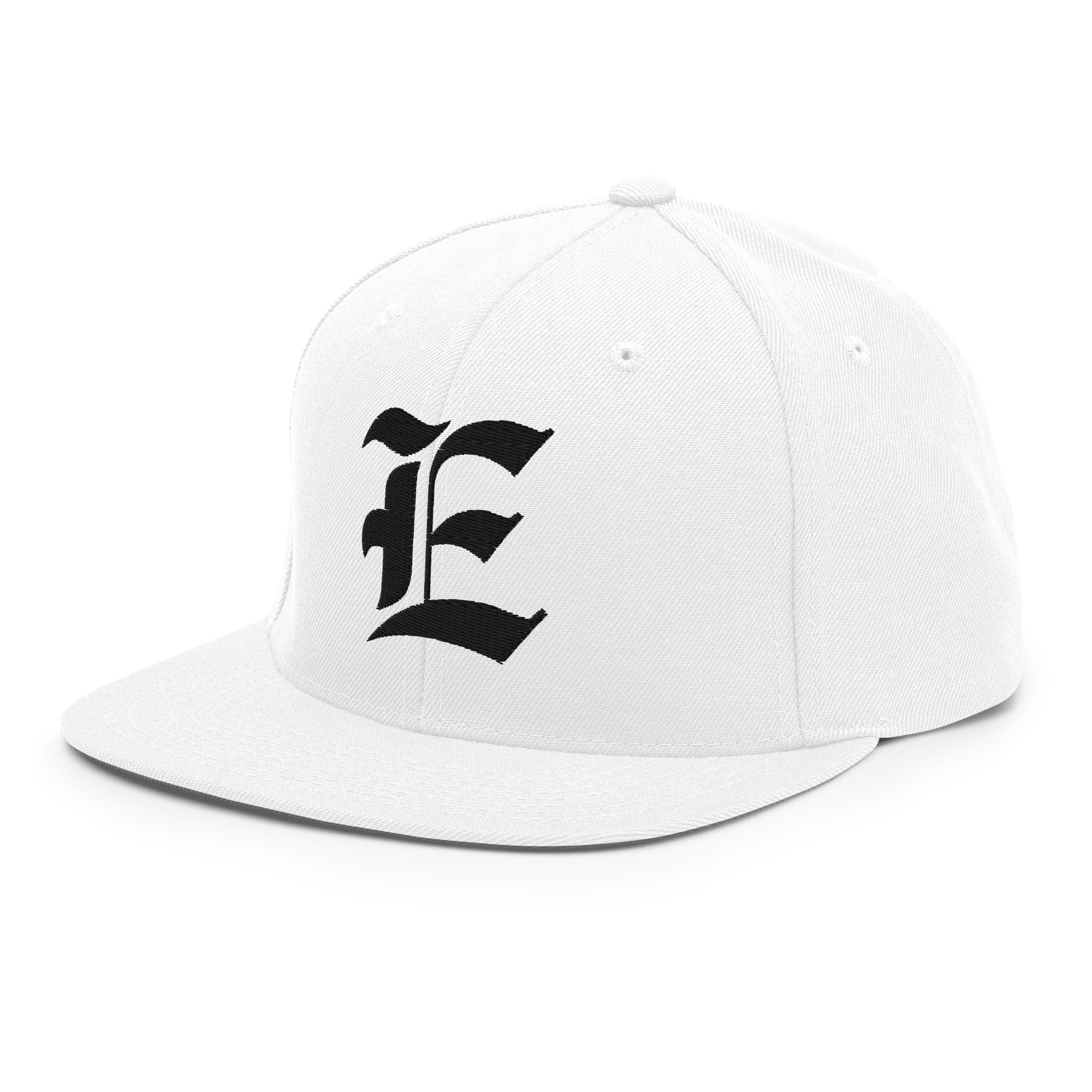 Snapback Hat – Stitchfy Old English “E” Embroidered - f9artist