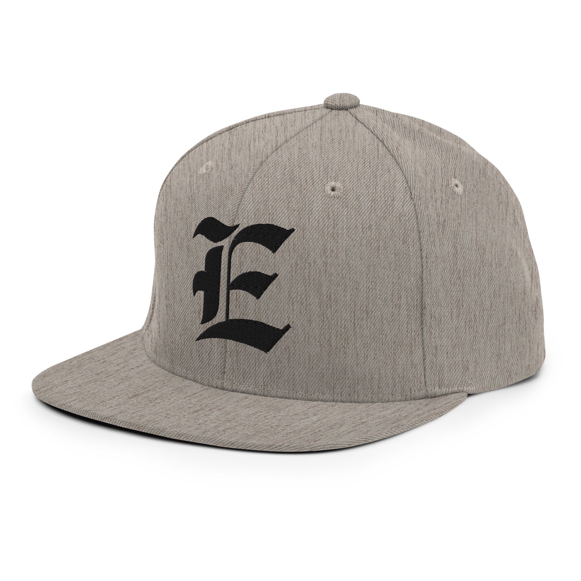 Snapback Hat – Stitchfy Old English “E” Embroidered - f9artist