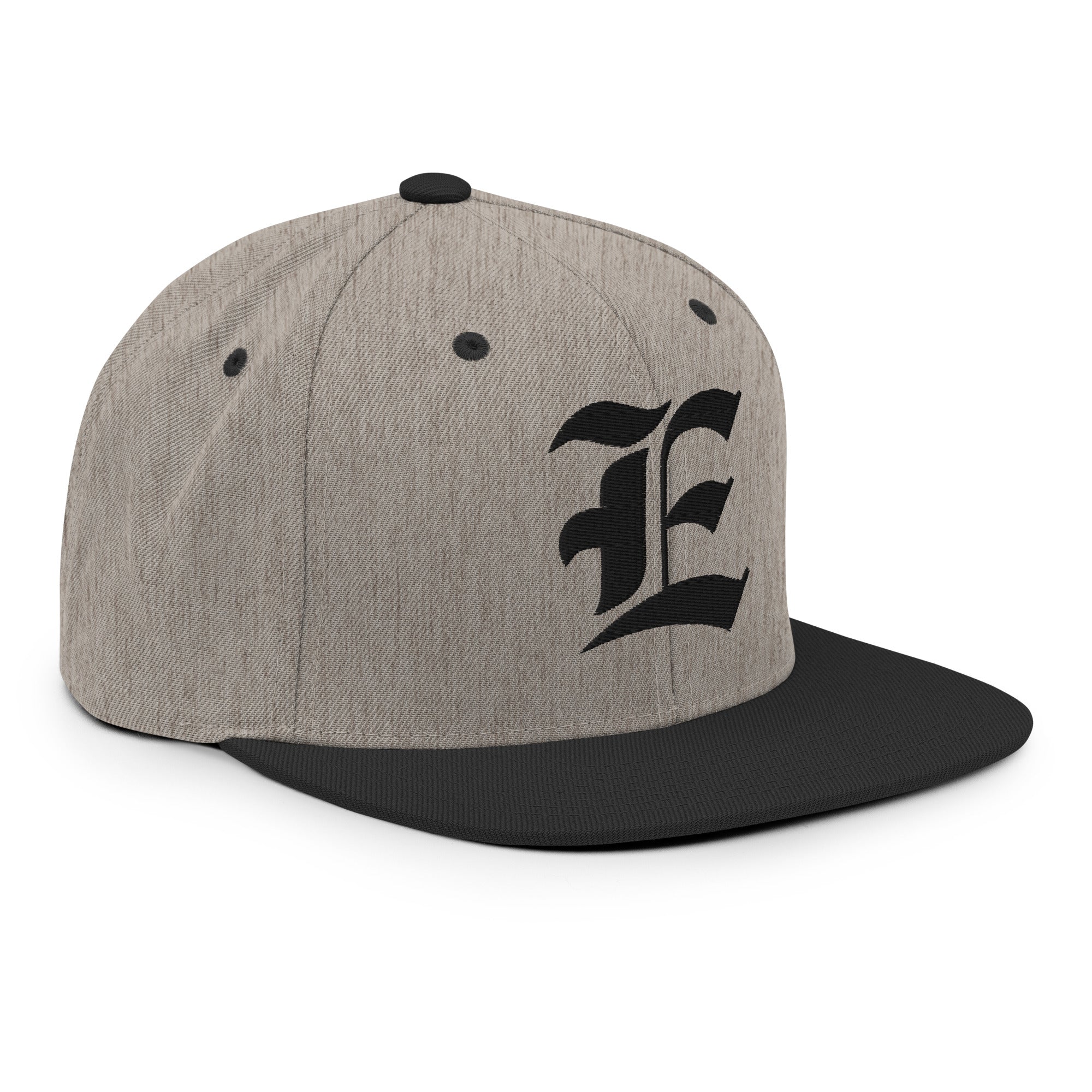 Snapback Hat – Stitchfy Old English “E” Embroidered - f9artist