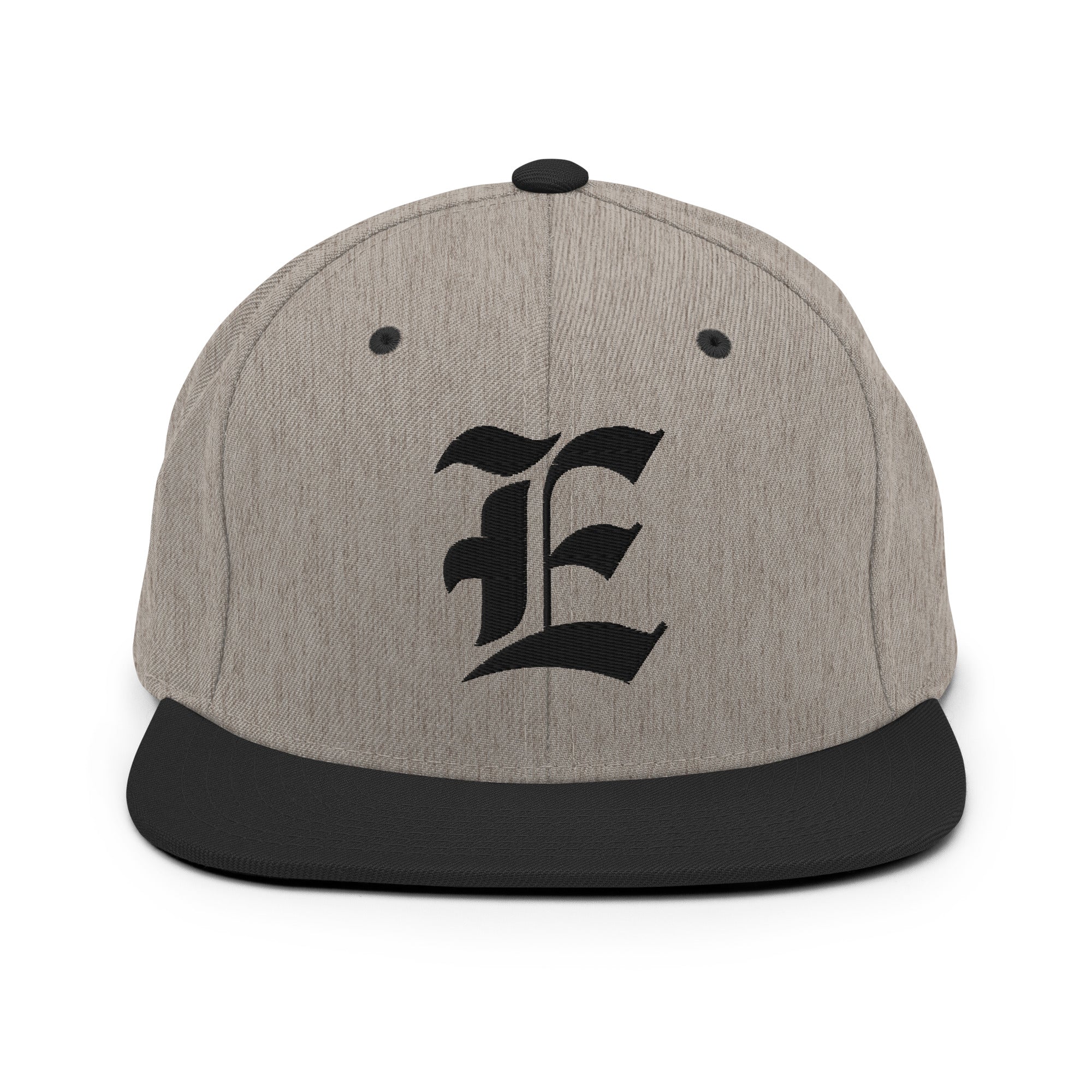 Snapback Hat – Stitchfy Old English “E” Embroidered - f9artist