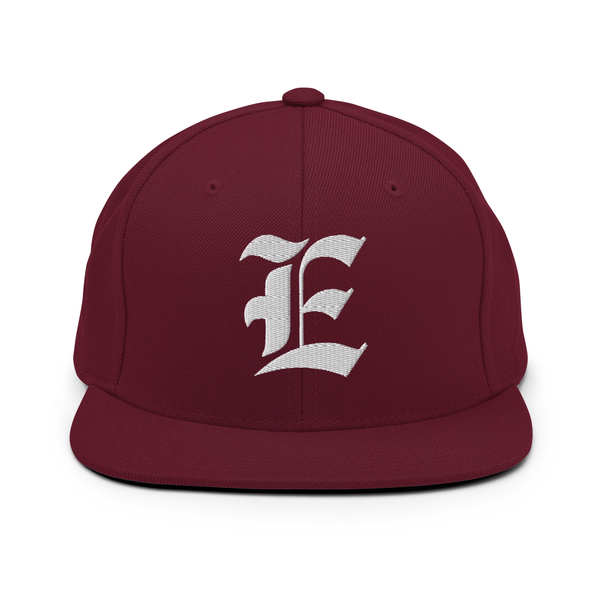 Snapback Hat – Stitchfy Old English “E” Embroidered - f9artist
