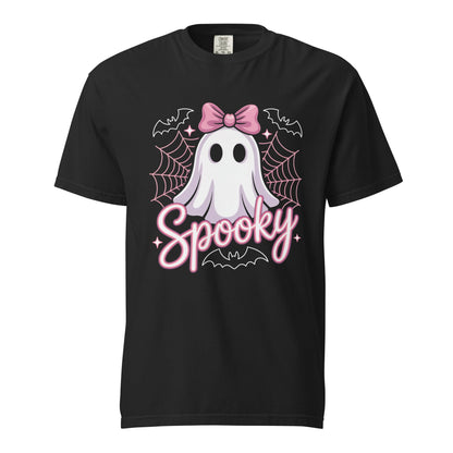 Spooky Ghost Shirt with Bow | Cute Halloween Tee - f9artist