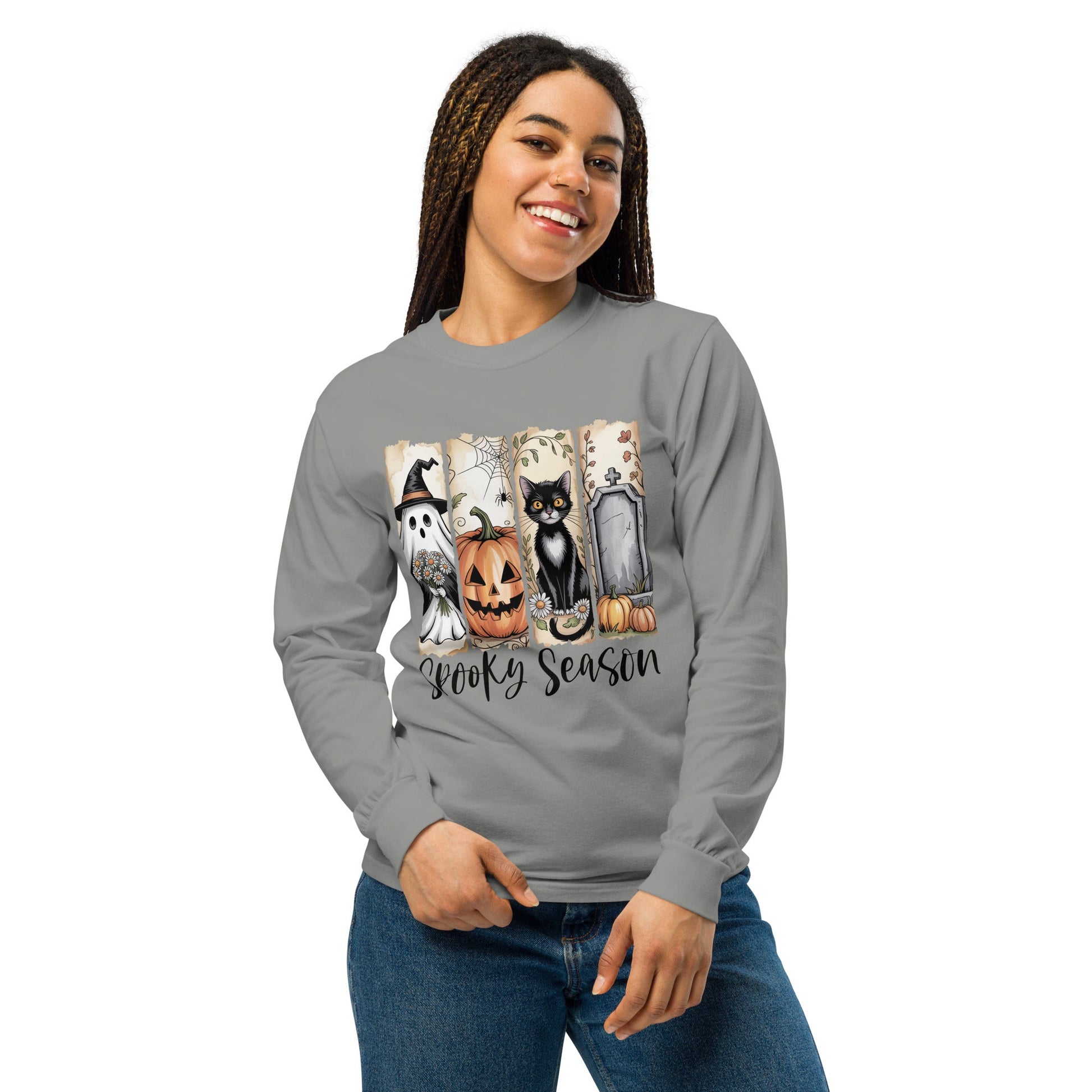 Spooky Season Halloween Long Sleeve Shirt - f9artist