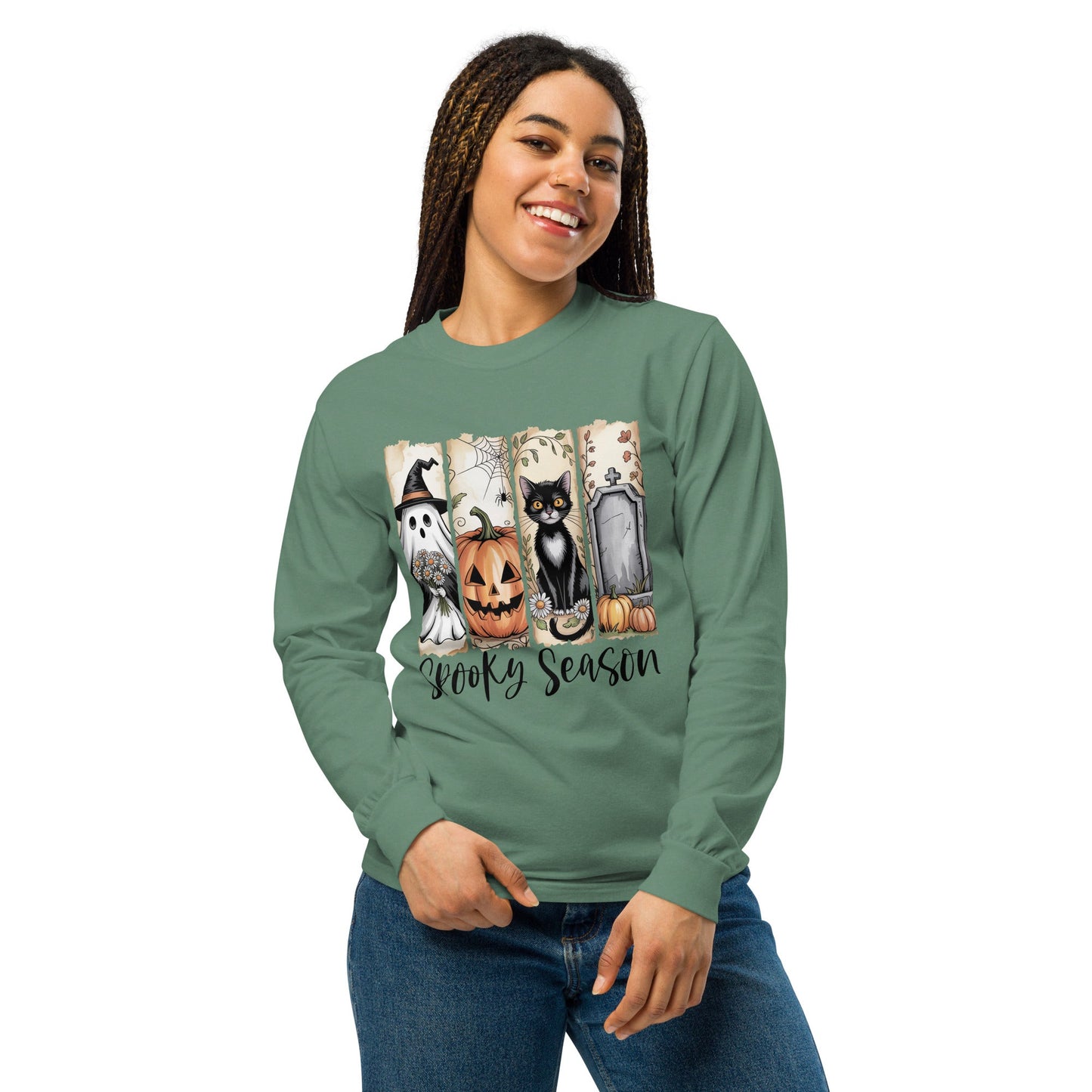 Spooky Season Halloween Long Sleeve Shirt - f9artist