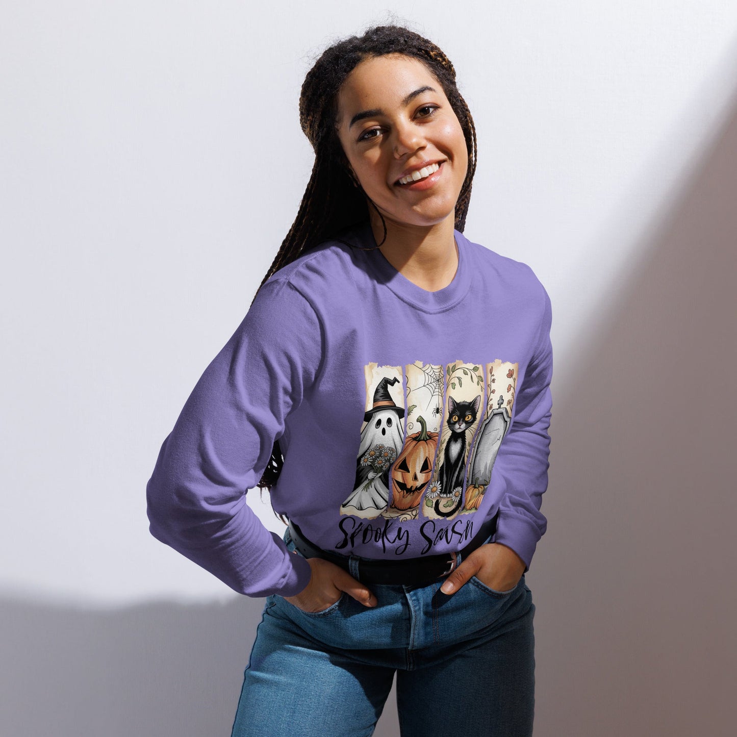 Spooky Season Halloween Long Sleeve Shirt - f9artist