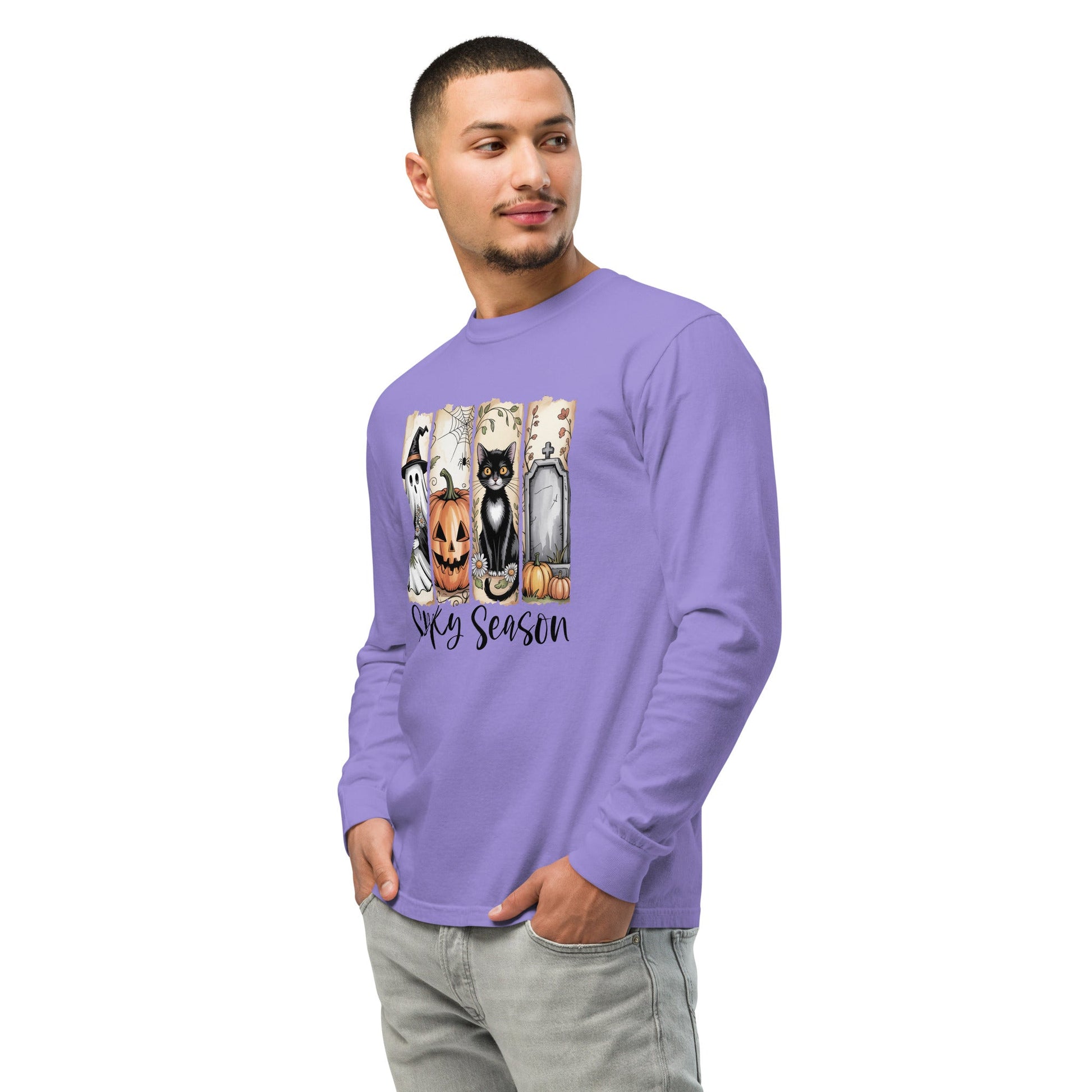 Spooky Season Halloween Long Sleeve Shirt - f9artist