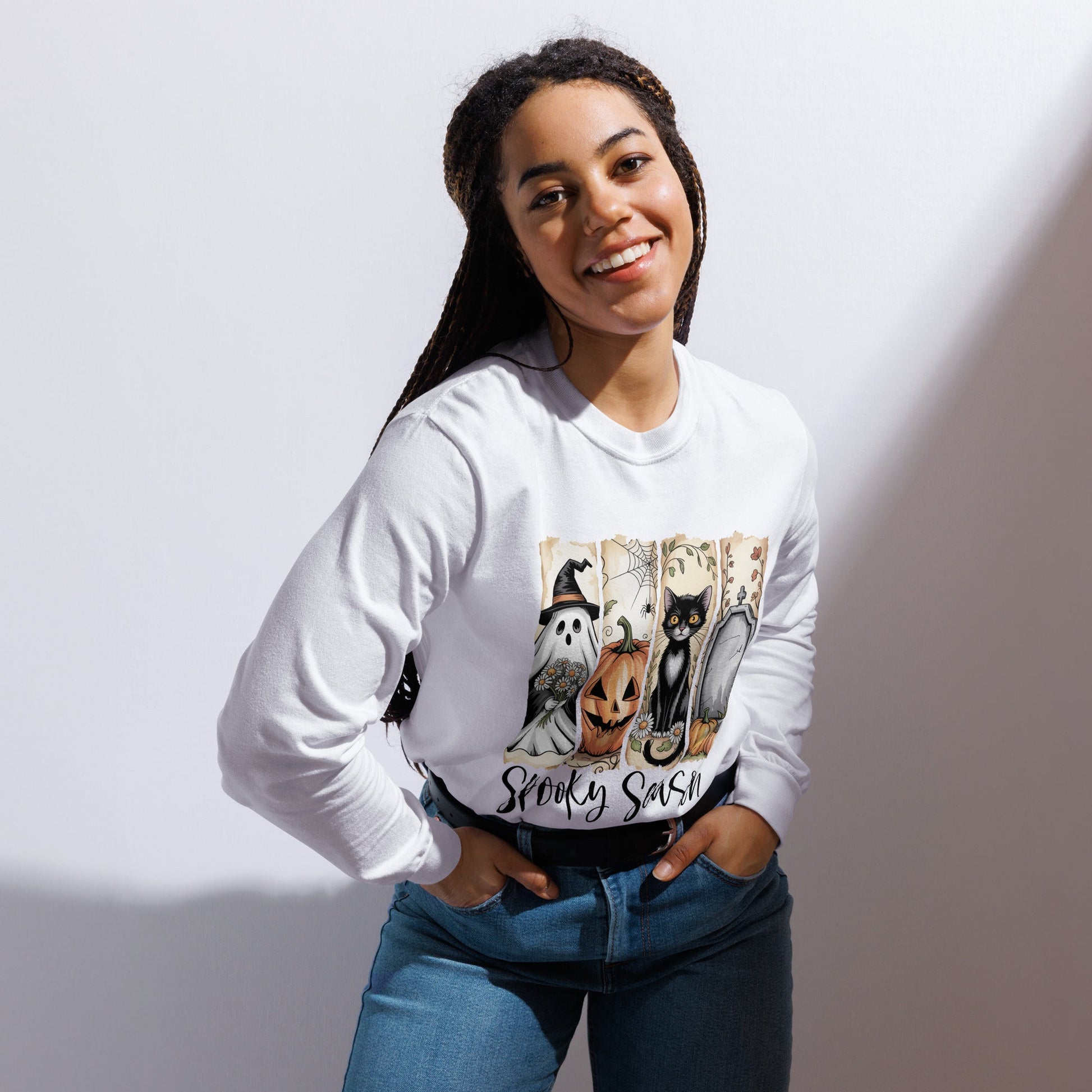 Spooky Season Halloween Long Sleeve Shirt - f9artist