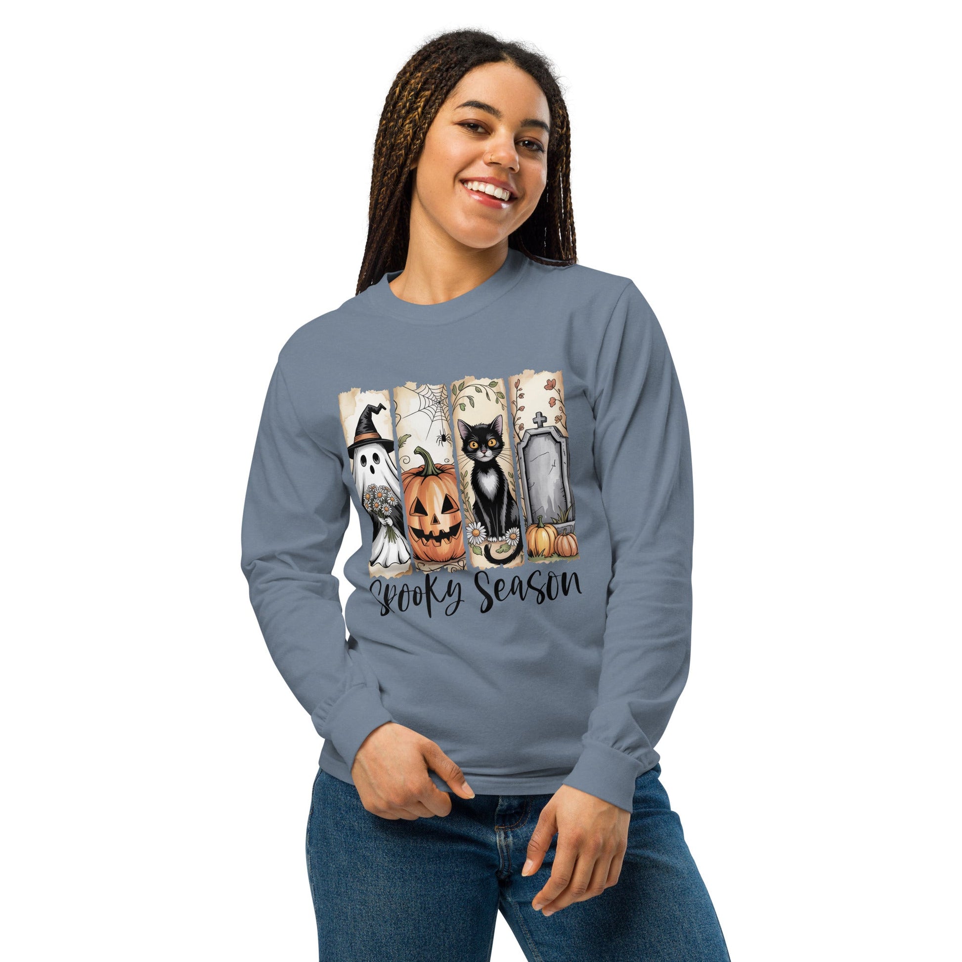 Spooky Season Halloween Long Sleeve Shirt - f9artist