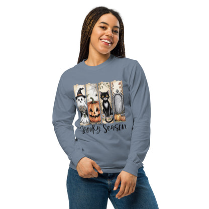 Spooky Season Halloween Long Sleeve Shirt - f9artist