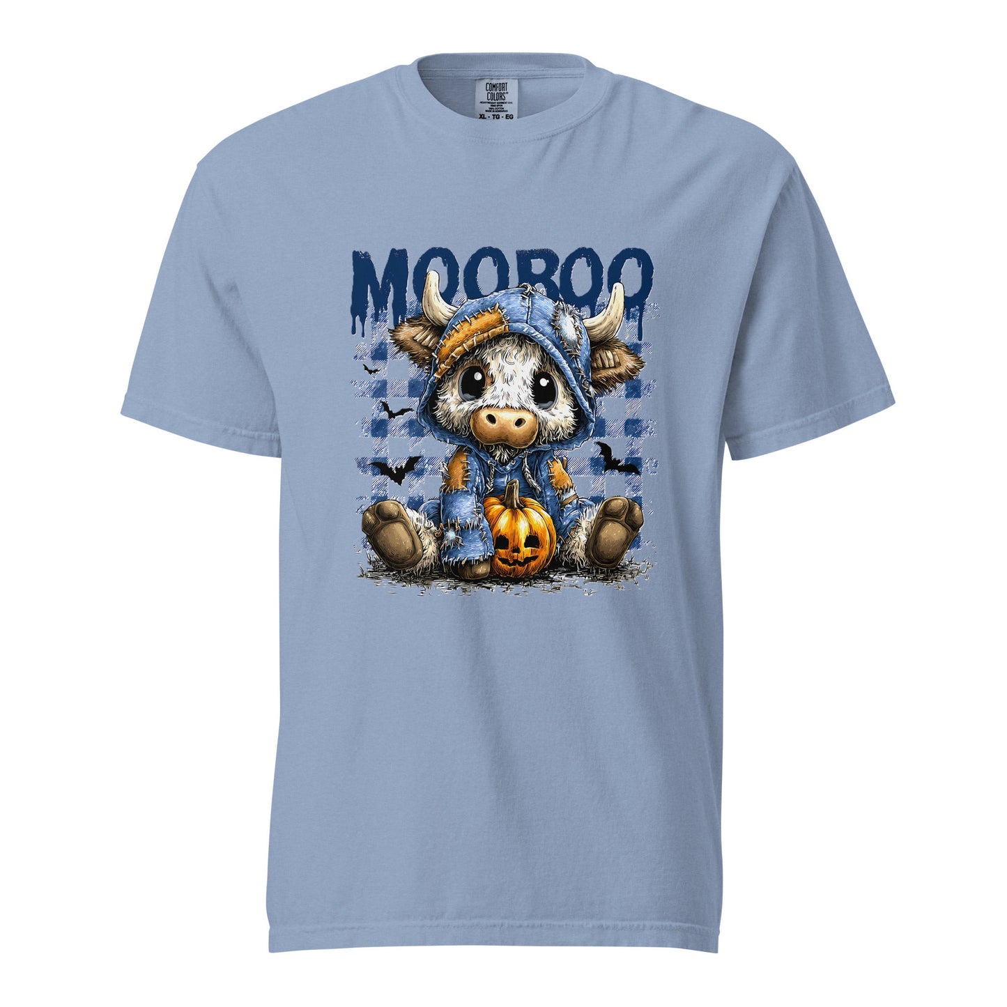 Spooky Squad Halloween Unisex T-Shirt – Cute Cow Ghost Graphic Tee for October Parties - f9artist