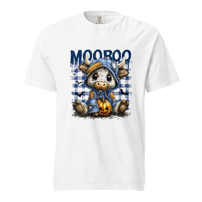 Spooky Squad Halloween Unisex T-Shirt – Cute Cow Ghost Graphic Tee for October Parties - f9artist