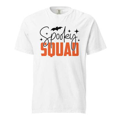 Spooky Squad Halloween Unisex T-Shirt | Matching Ghost Graphic Tee for October Parties - f9artist