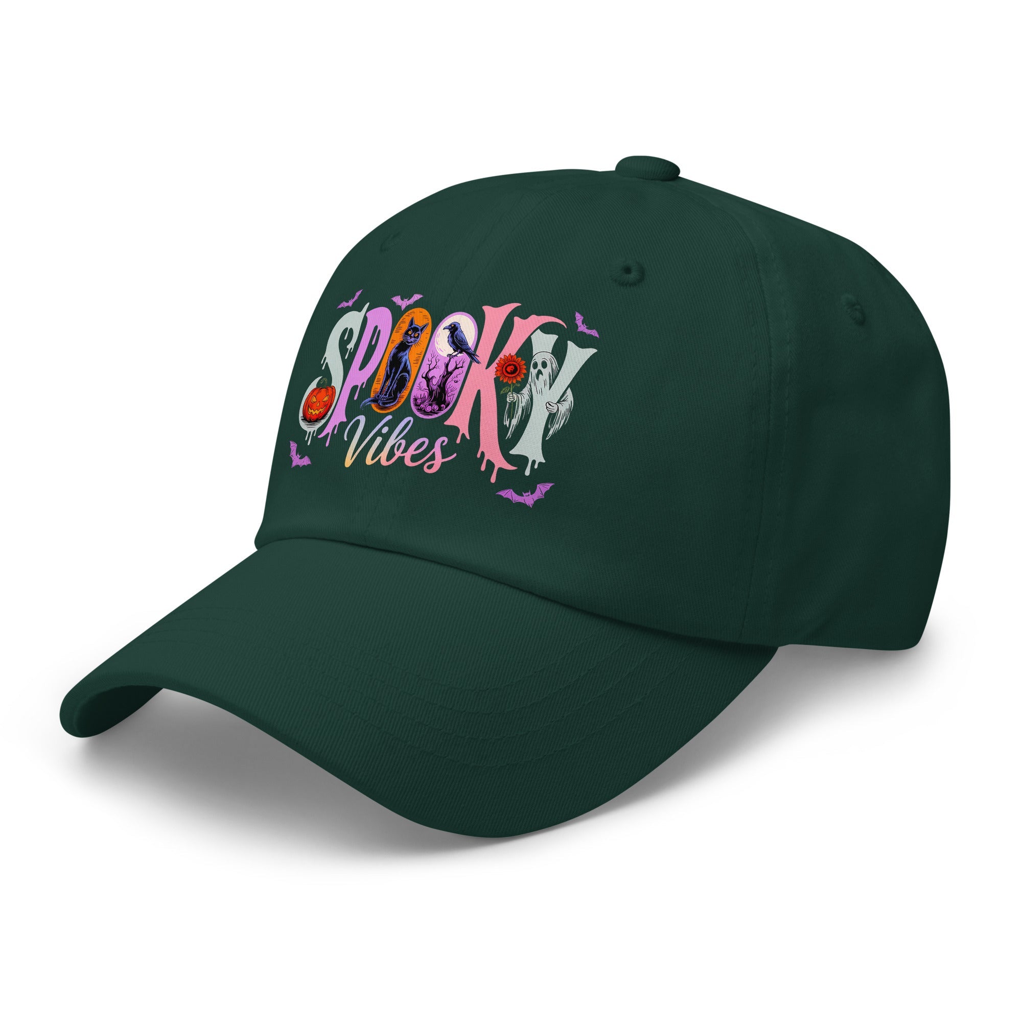 🕷️ Spooky Vibes Halloween Dad Hat 🎃👻 - f9artist