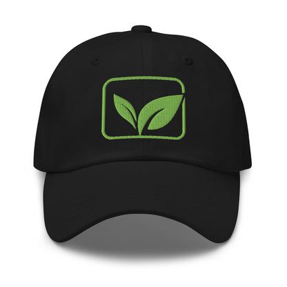 Stay Grounded ⏐ Embroidered Leaf Classic Dad Hat - f9artist