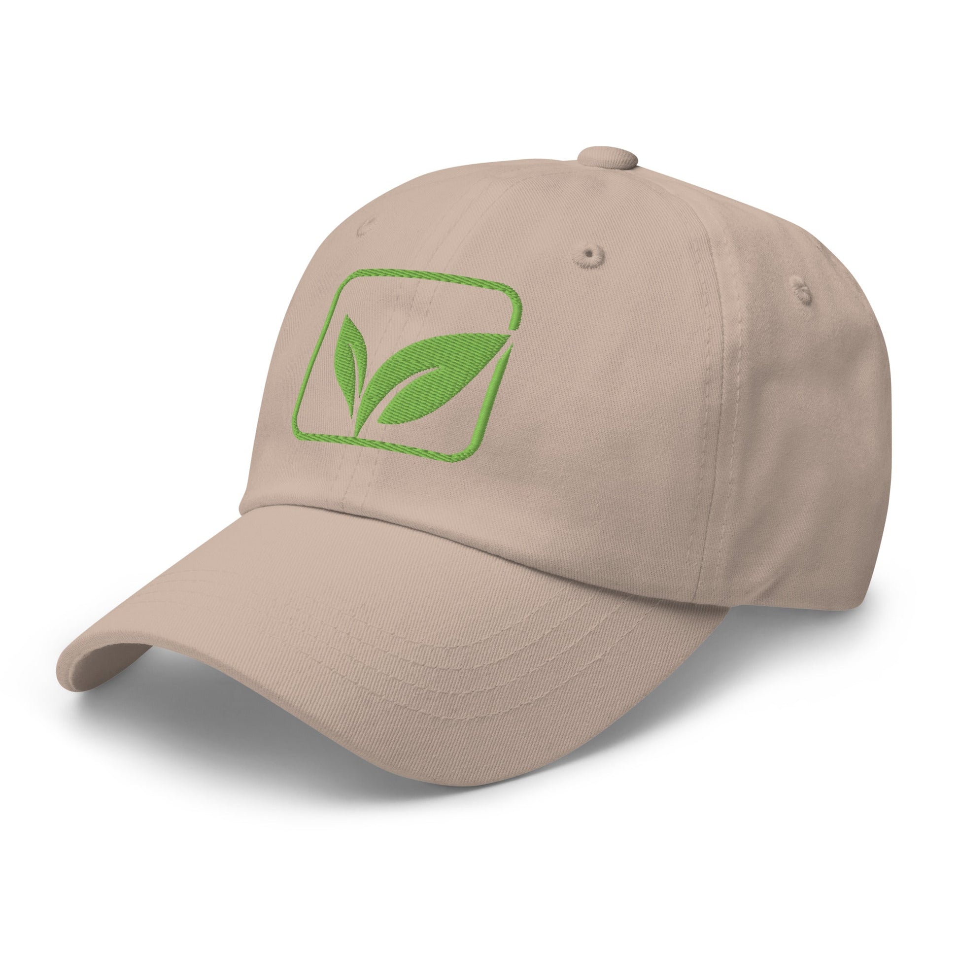 Stay Grounded ⏐ Embroidered Leaf Classic Dad Hat - f9artist