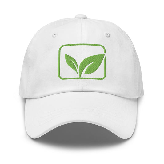 Stay Grounded ⏐ Embroidered Leaf Classic Dad Hat - f9artist