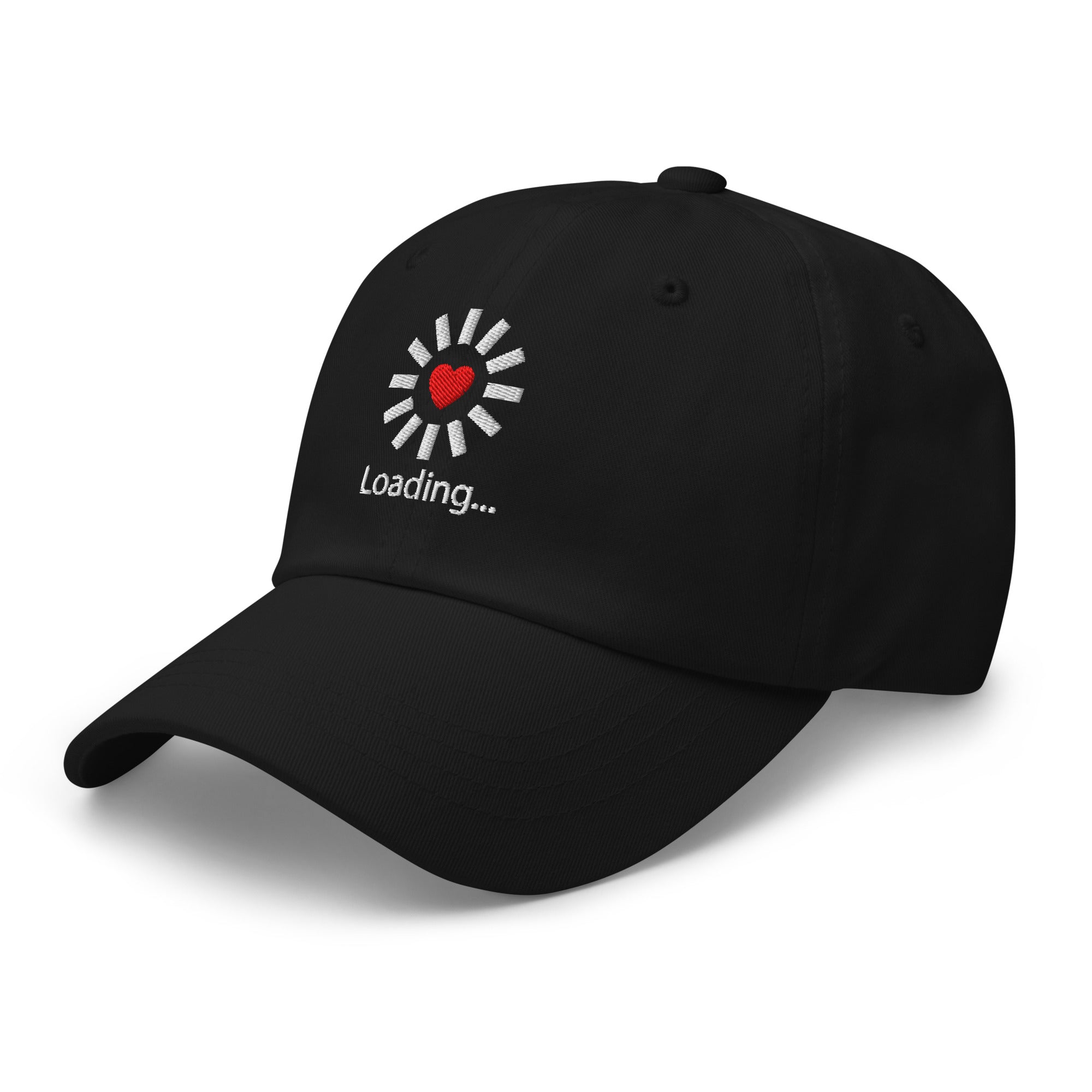 Still Loading… Love Inside ⏐ Minimal Heart Embroidered Classic DadHat - f9artist