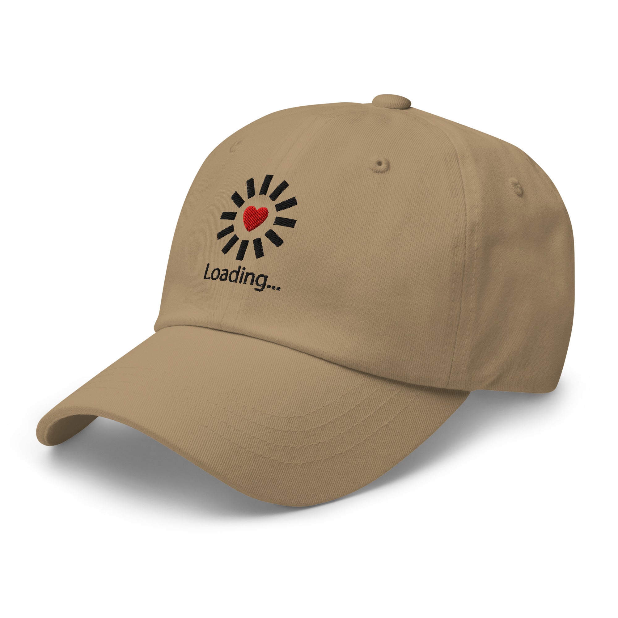 Still Loading… Love Inside ⏐ Minimal Heart Embroidered Classic DadHat - f9artist
