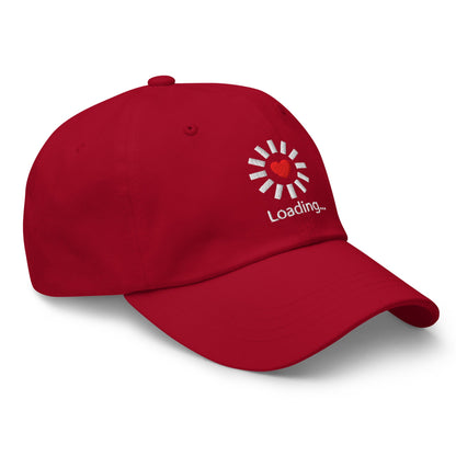 Still Loading… Love Inside ⏐ Minimal Heart Embroidered Classic DadHat - f9artist