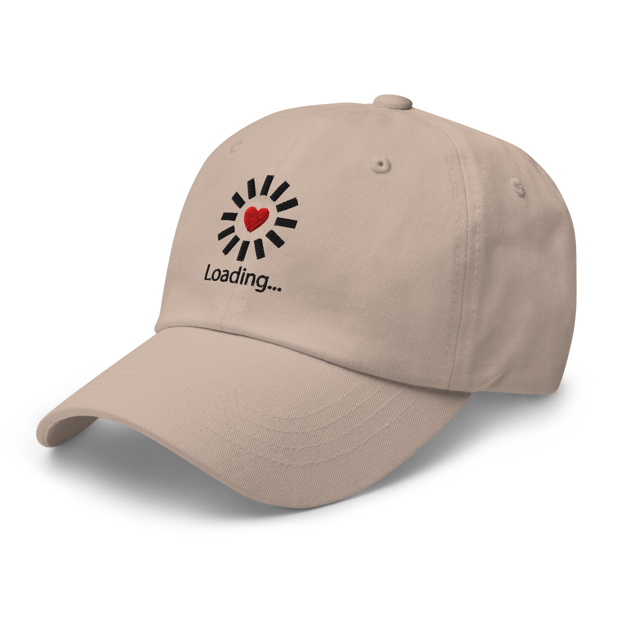 Still Loading… Love Inside ⏐ Minimal Heart Embroidered Classic DadHat - f9artist