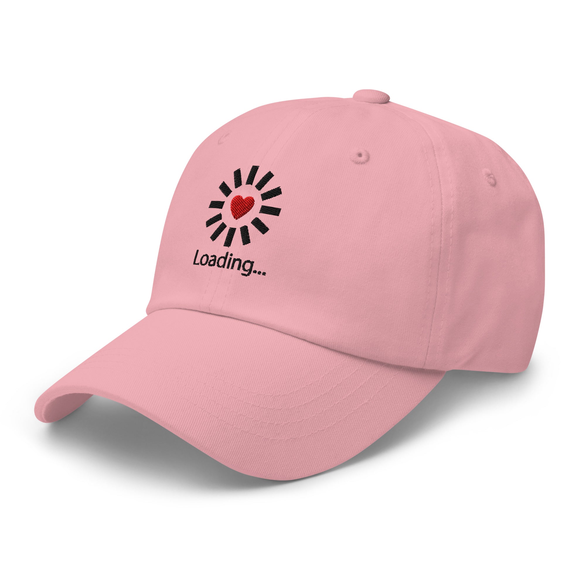 Still Loading… Love Inside ⏐ Minimal Heart Embroidered Classic DadHat - f9artist