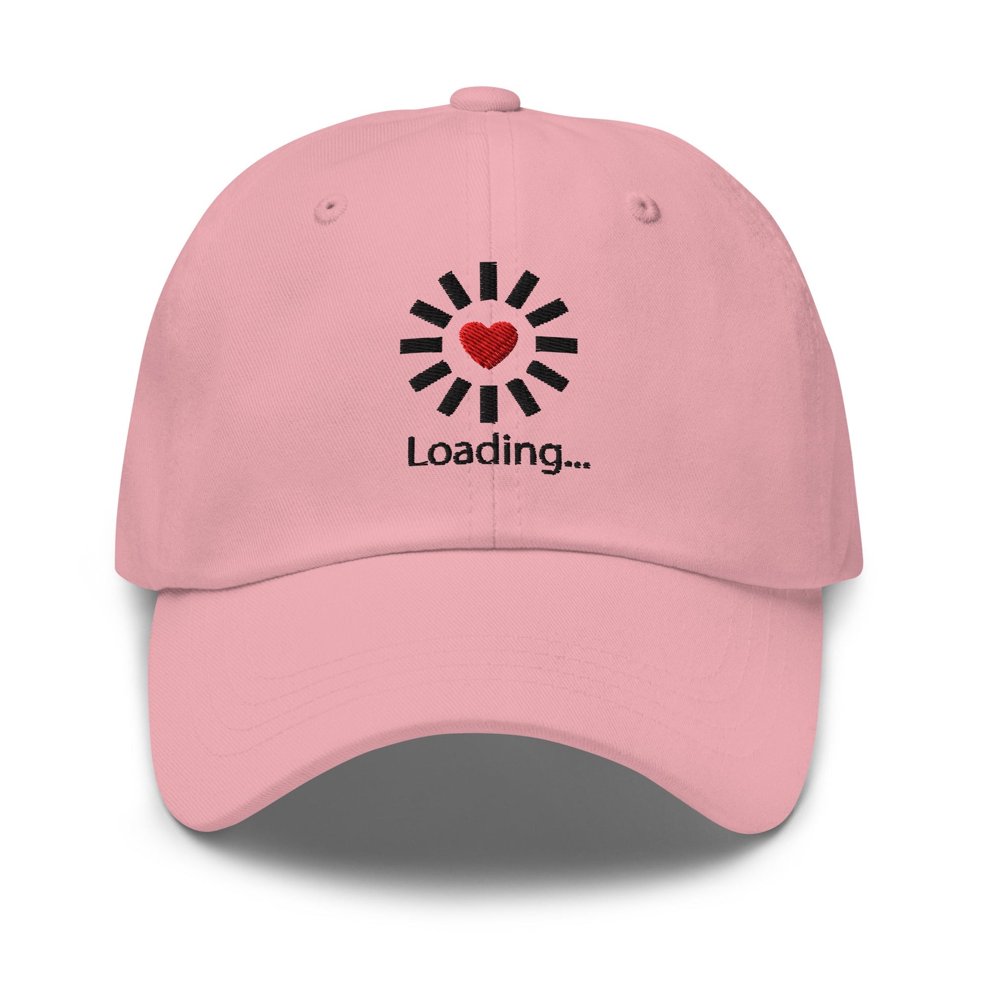 Still Loading… Love Inside ⏐ Minimal Heart Embroidered Classic DadHat - f9artist