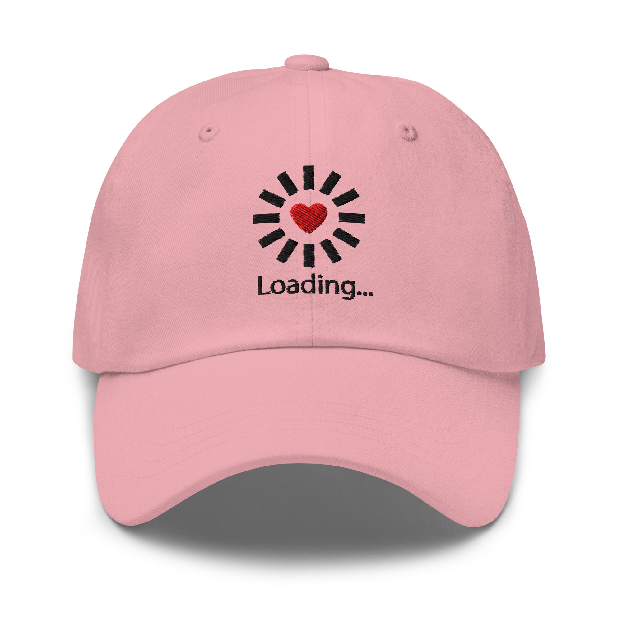 Still Loading… Love Inside ⏐ Minimal Heart Embroidered Classic DadHat - f9artist
