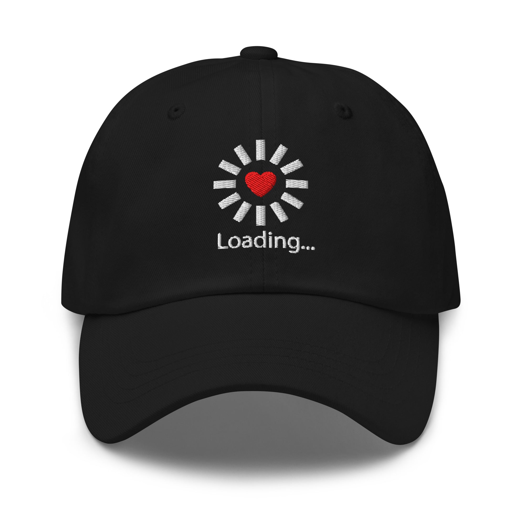 Still Loading… Love Inside ⏐ Minimal Heart Embroidered Classic DadHat - f9artist