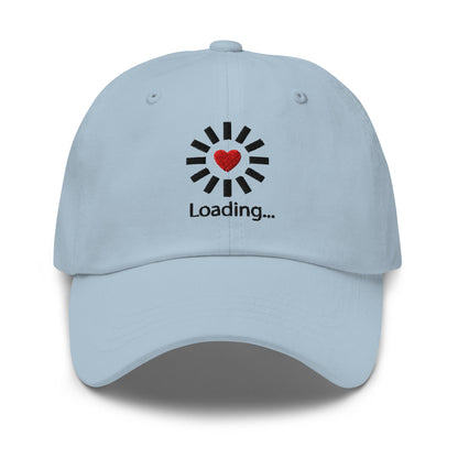 Still Loading… Love Inside ⏐ Minimal Heart Embroidered Classic DadHat - f9artist