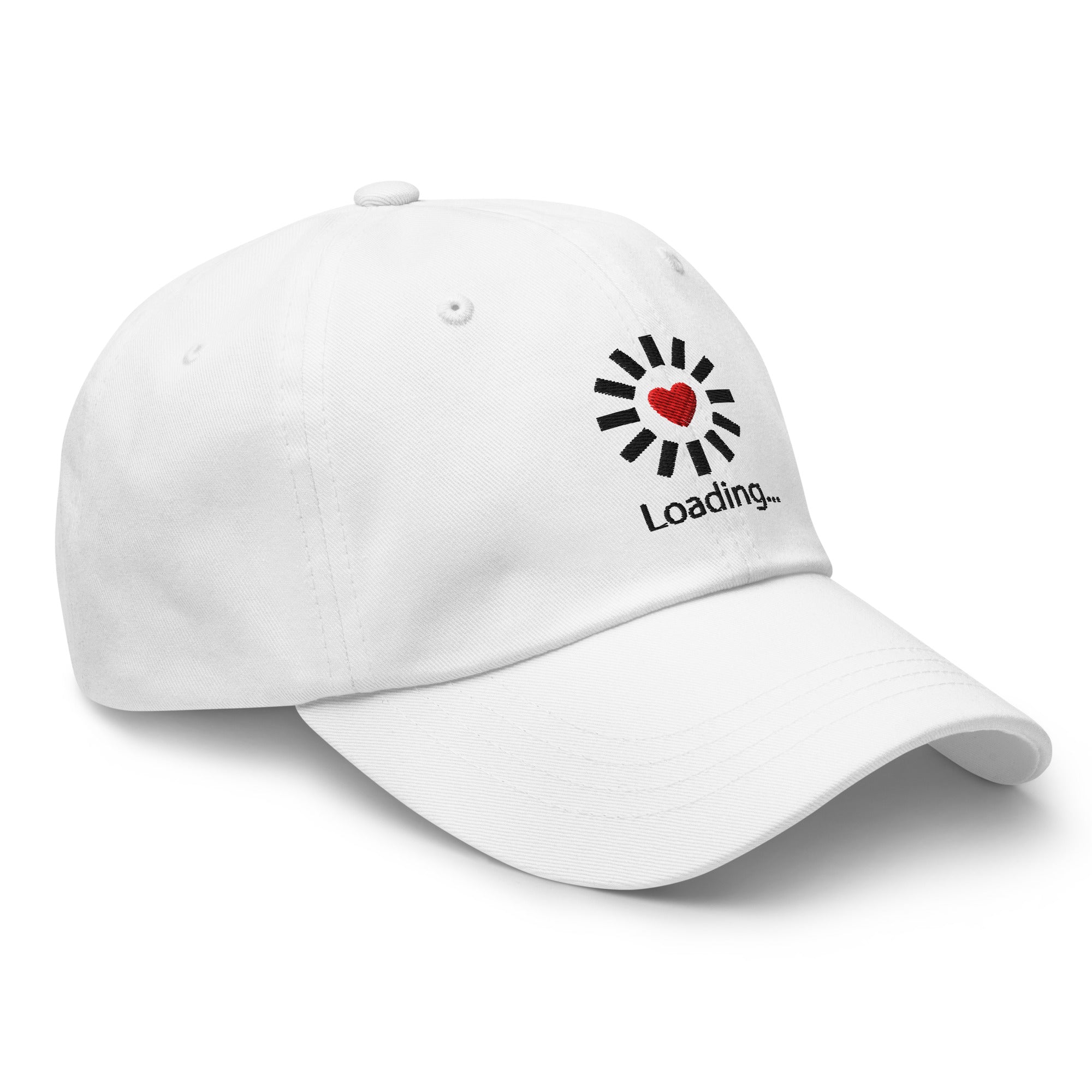 Still Loading… Love Inside ⏐ Minimal Heart Embroidered Classic DadHat - f9artist