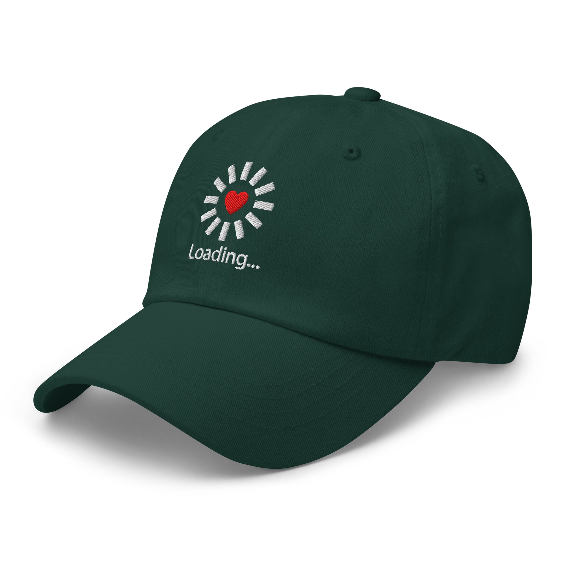 Still Loading… Love Inside ⏐ Minimal Heart Embroidered Classic DadHat - f9artist
