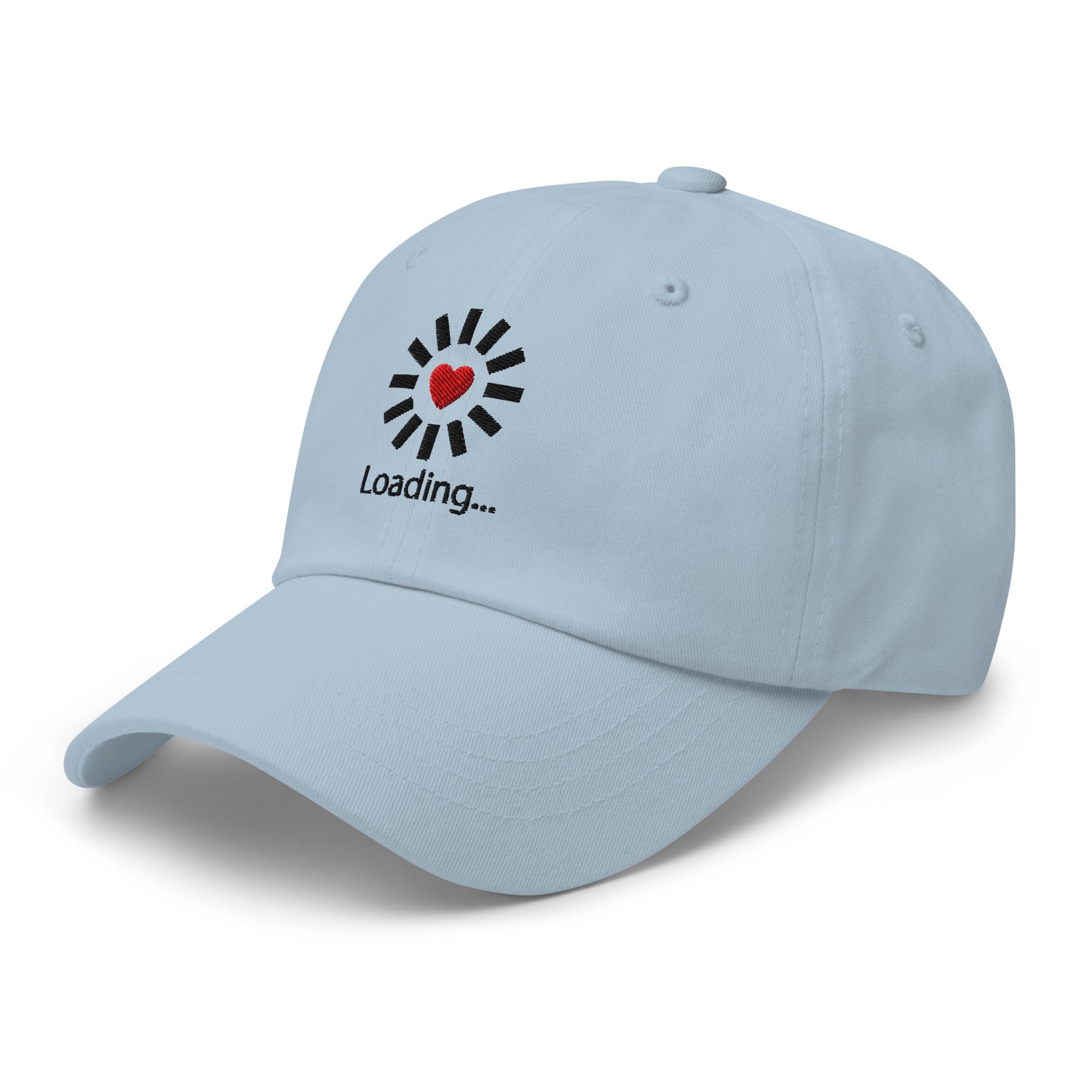 Still Loading… Love Inside ⏐ Minimal Heart Embroidered Classic DadHat - f9artist