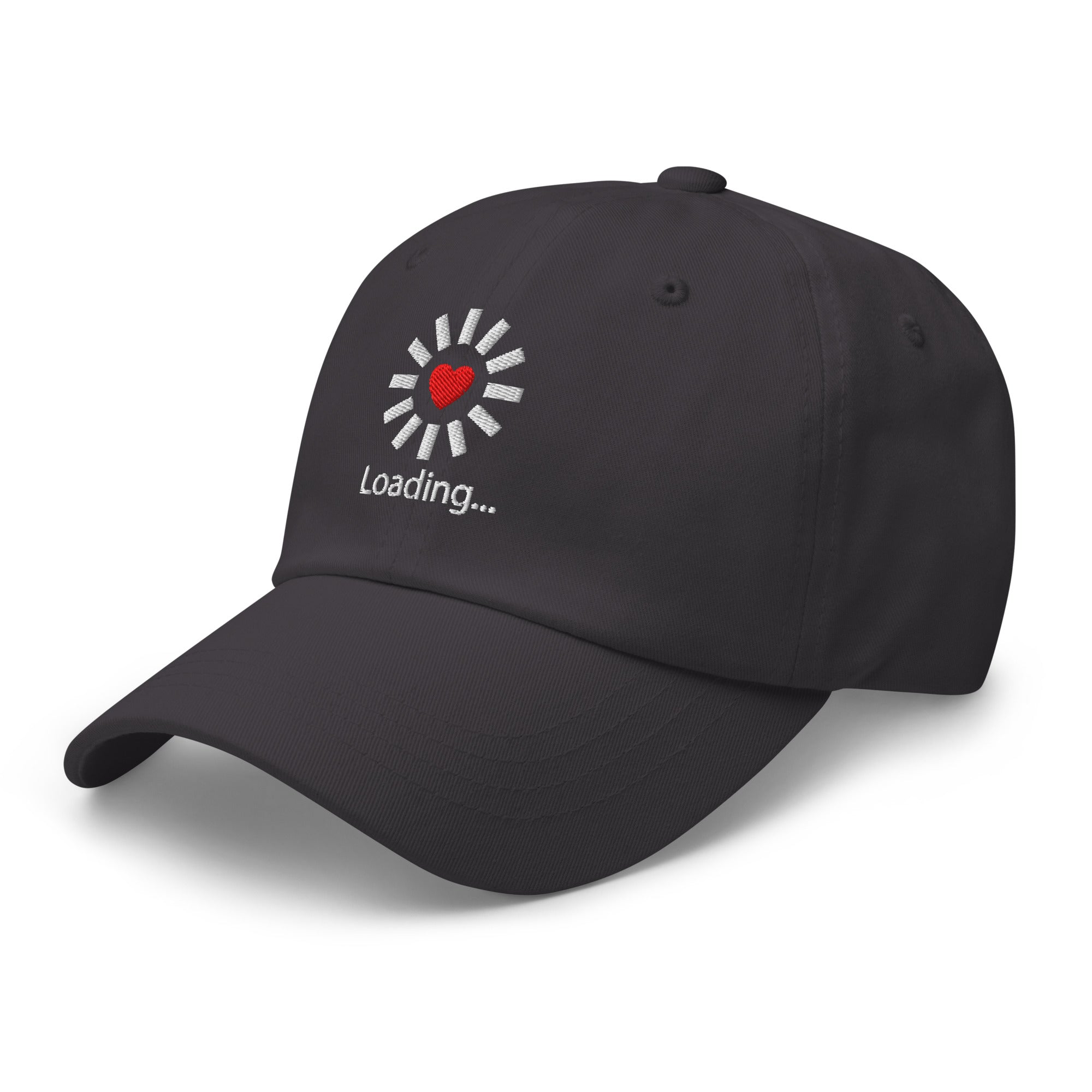 Still Loading… Love Inside ⏐ Minimal Heart Embroidered Classic DadHat - f9artist