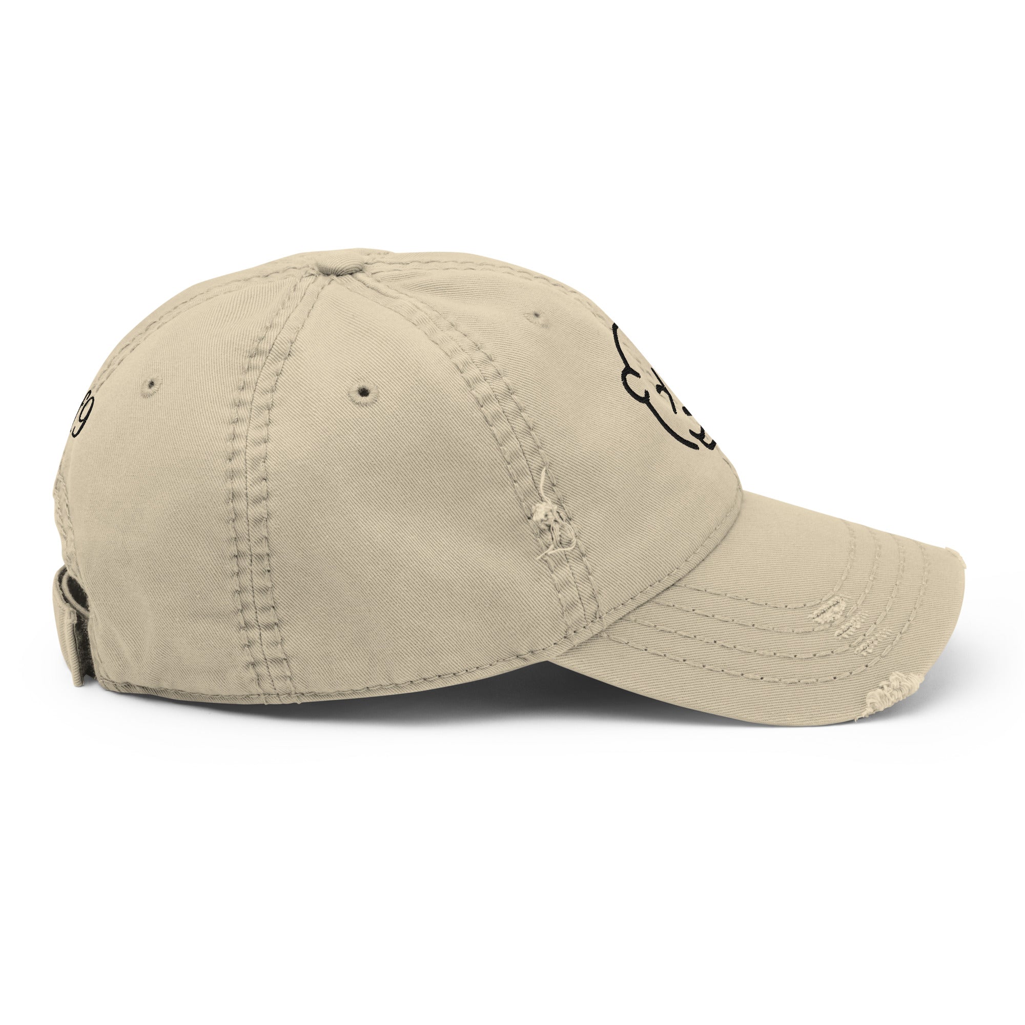 Teddy Distressed Dad Hat - Stylish and Comfortable