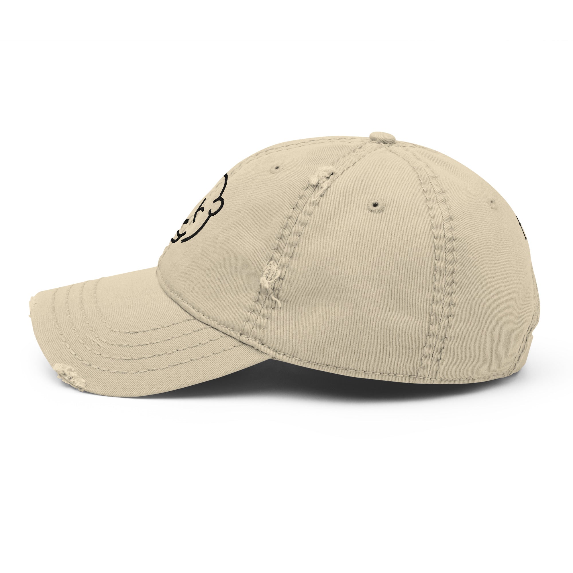 Teddy Distressed Dad Hat - Stylish and Comfortable