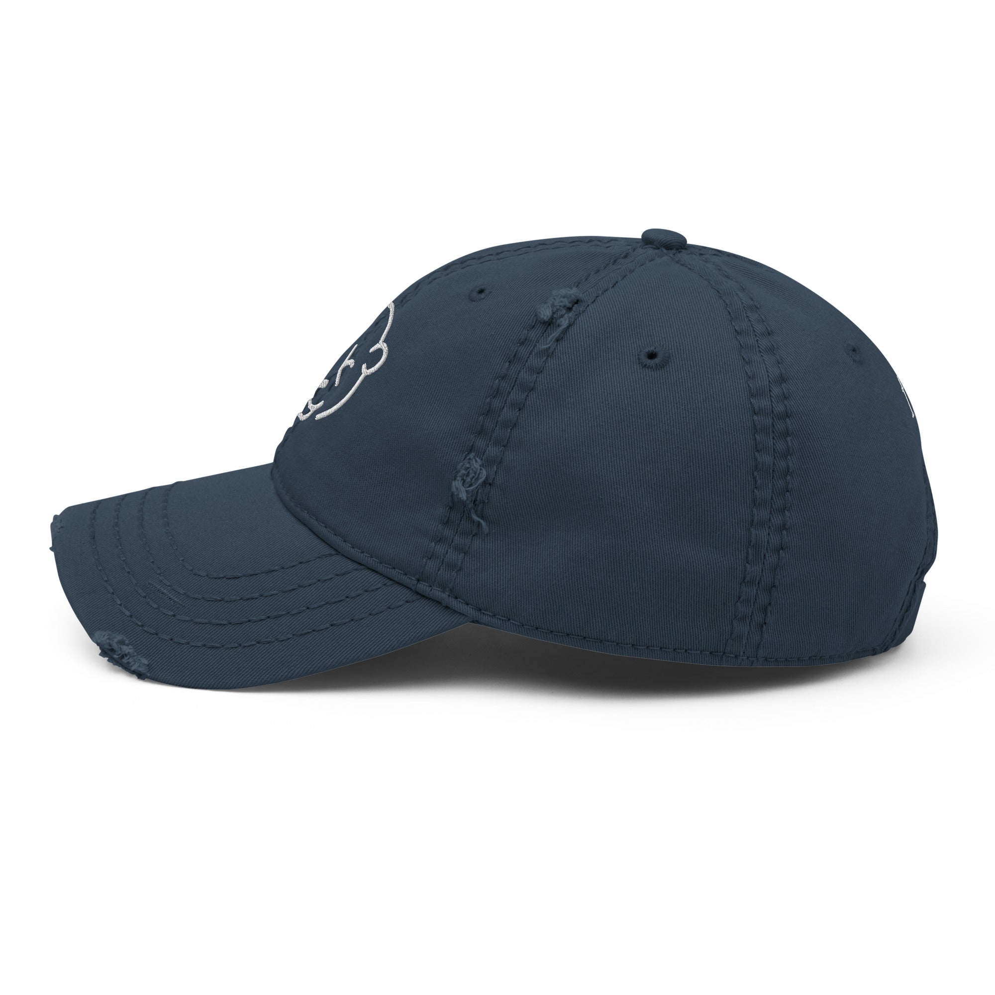 Teddy Distressed Dad Hat - Stylish and Comfortable