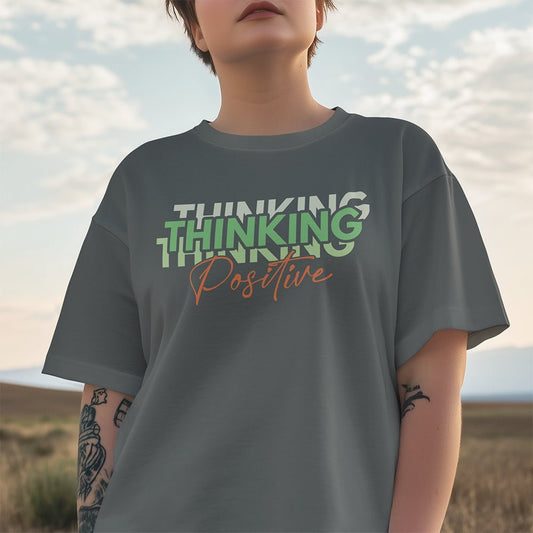 Thinking Positive – Motivational Unisex Premium T-Shirt - f9artist